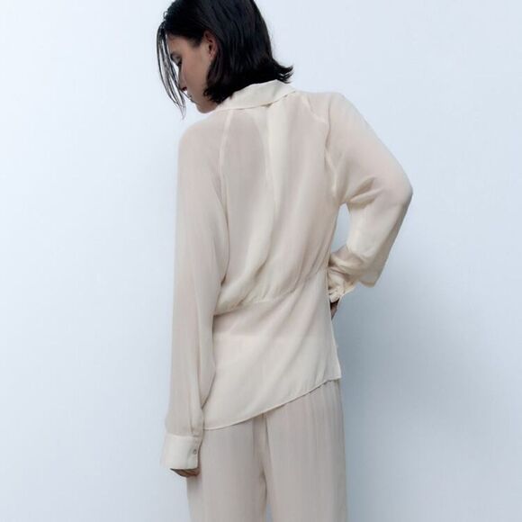 Zara Lace Blouse New Cream - Picture 8 of 9